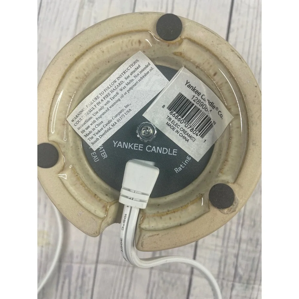 Yankee Candle Electric Fragrance Warmer TB Elec Cream Ceramic Home Decor